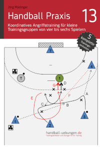 Handball Praxis 13 - Koordinatives Angriffstraining für kleine Trainingsgruppen von vier bis sechs Spielern