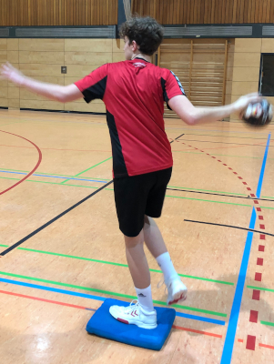 Handball Torhüter Wurftraining