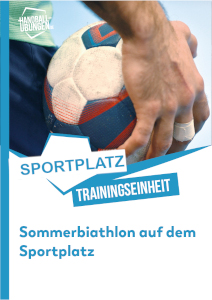 Handball Sommerbiathlon auf dem Sportplatz