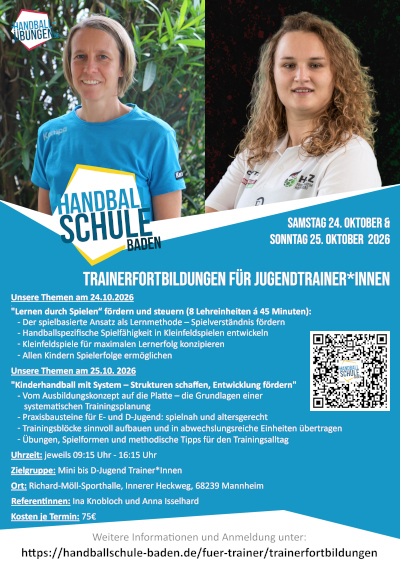 Flyer Trainerfortbildung