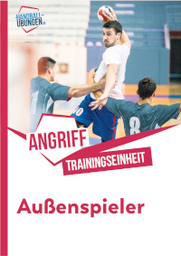 Wurftraining von der Außenposition (in der kleinen Trainingsgruppe)